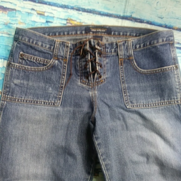 Y2K Abercrombie & Fitch crop women's jeans size 6 - Picture 2 of 5